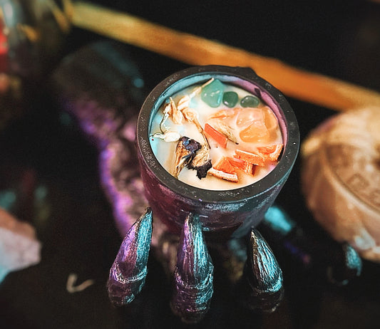 Bloom candle heart and abundance