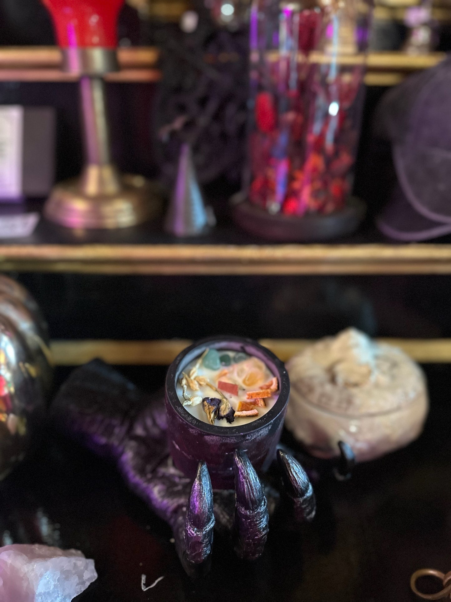 Bloom candle heart and abundance