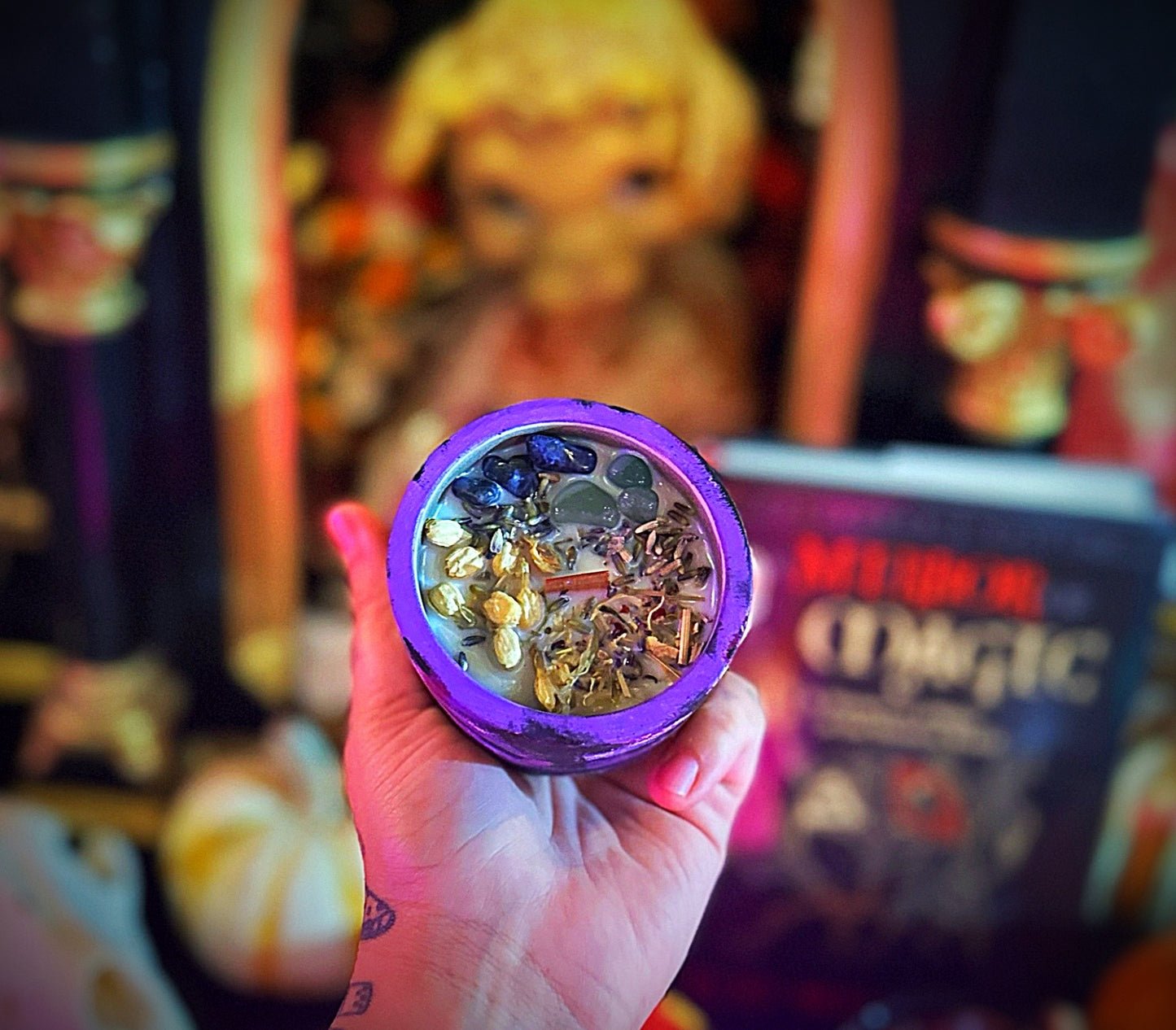 Bloom candle love and emotional healing