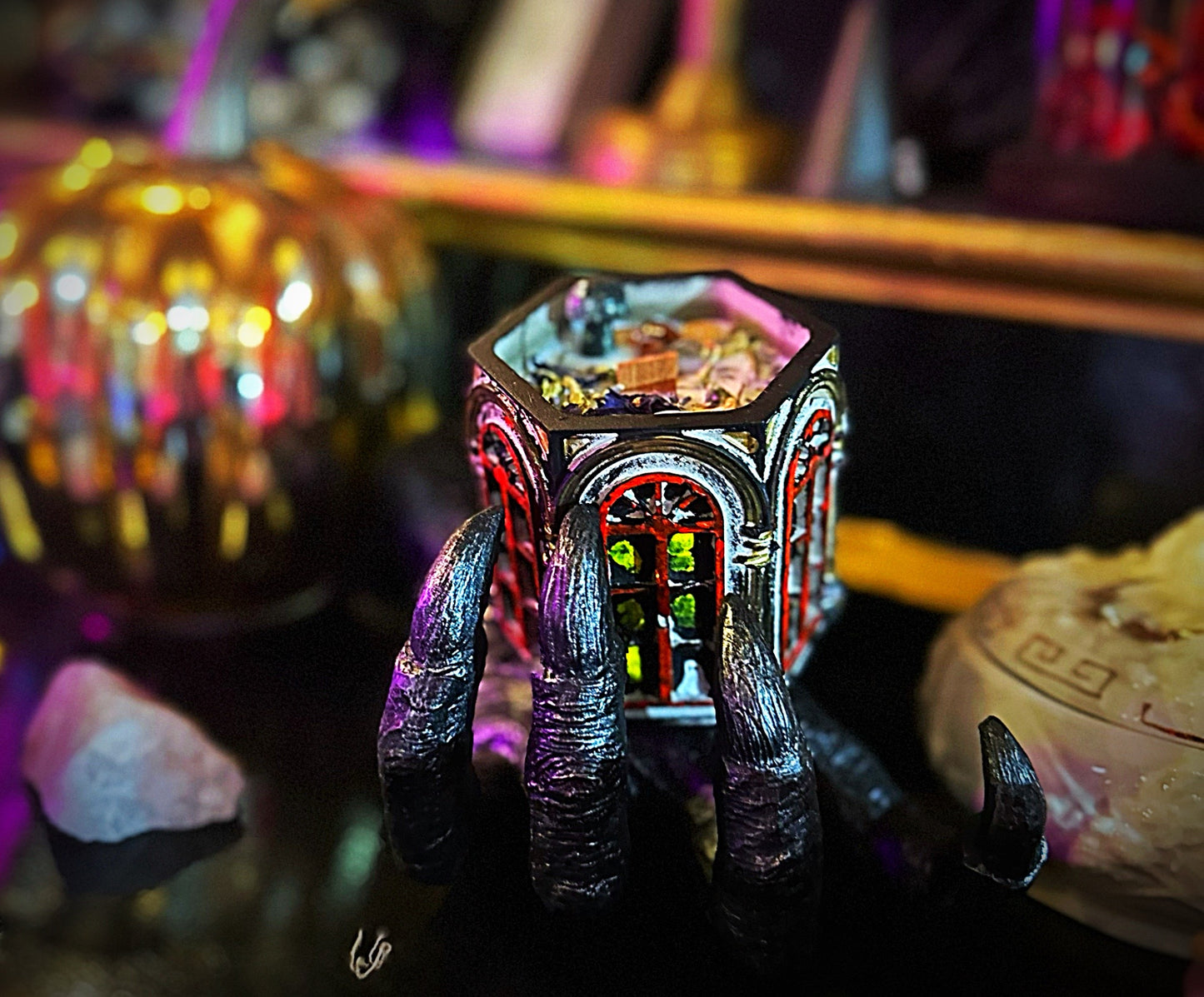 Haunted mansion bloom candle