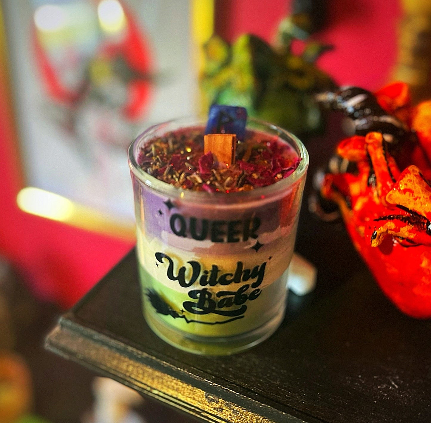 Queer witchy babe candle