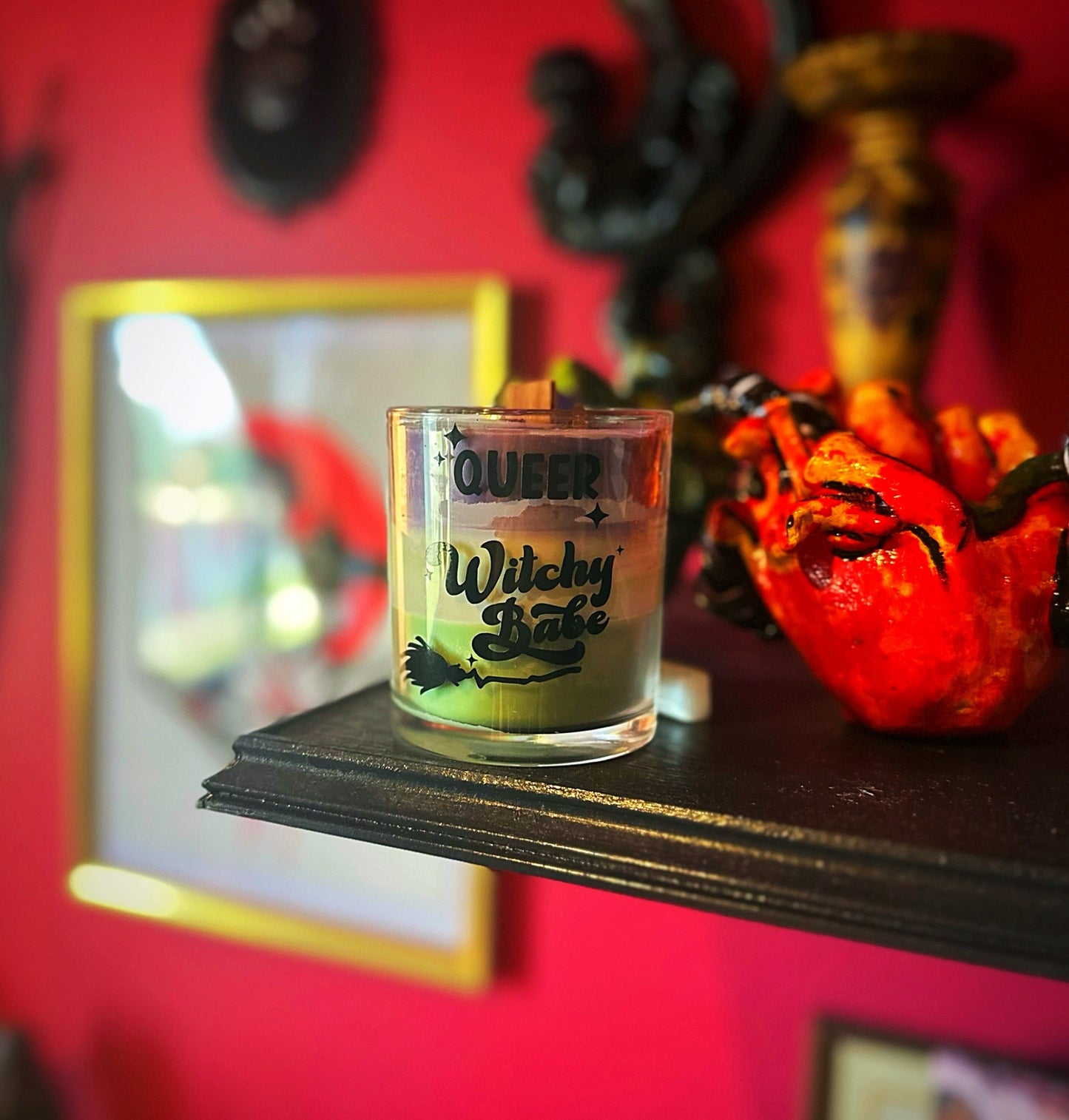 Queer witchy babe candle