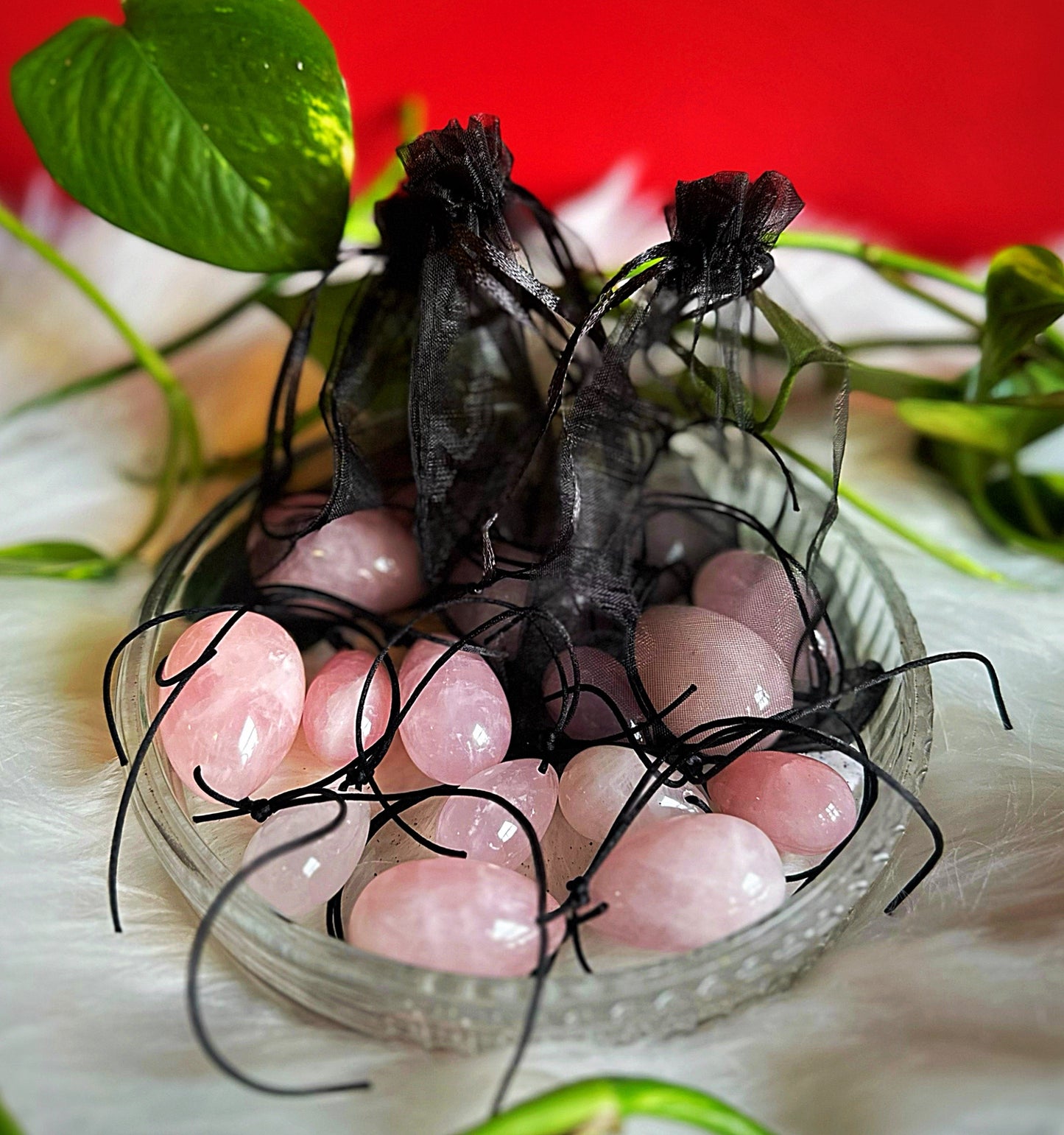 Rose quartz Yoni eggs
