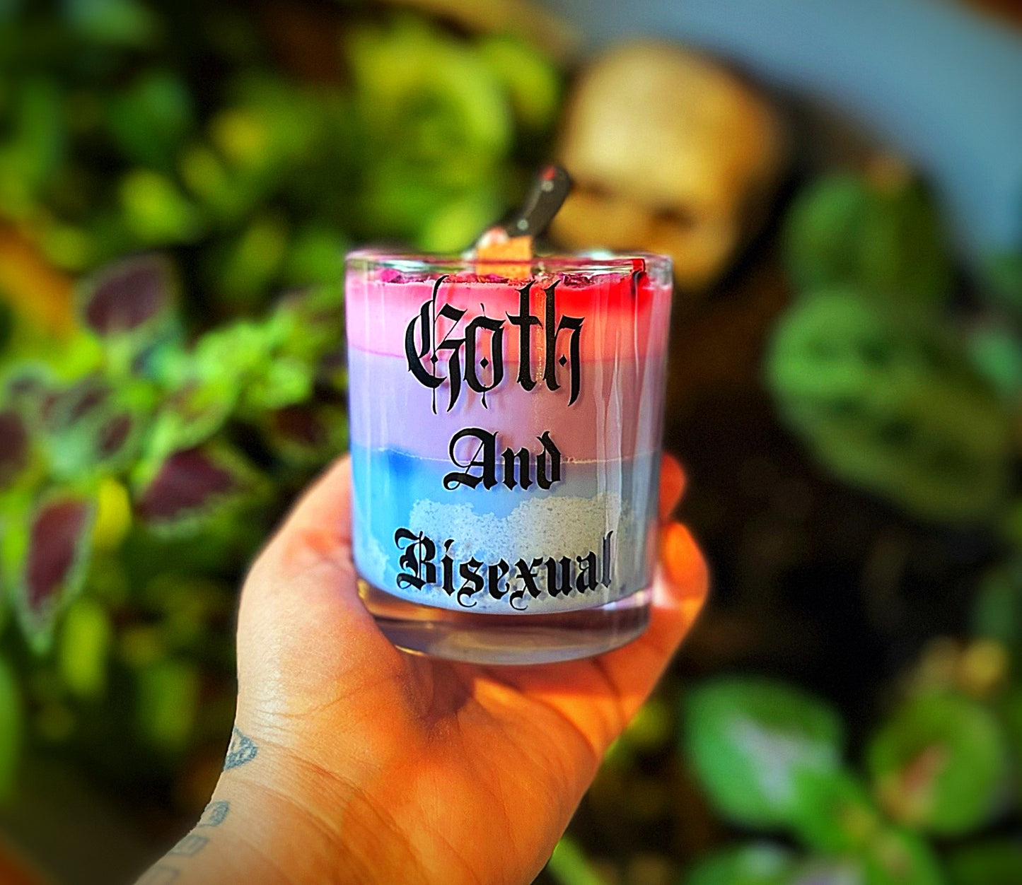 Goth and bisexual candle