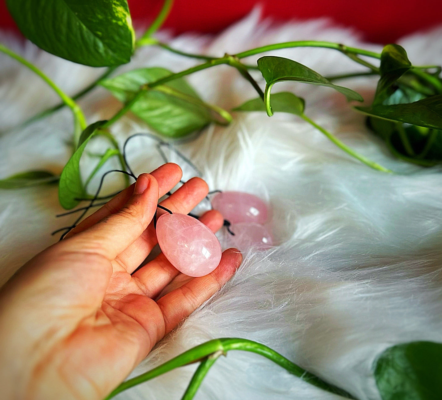Rose quartz Yoni eggs