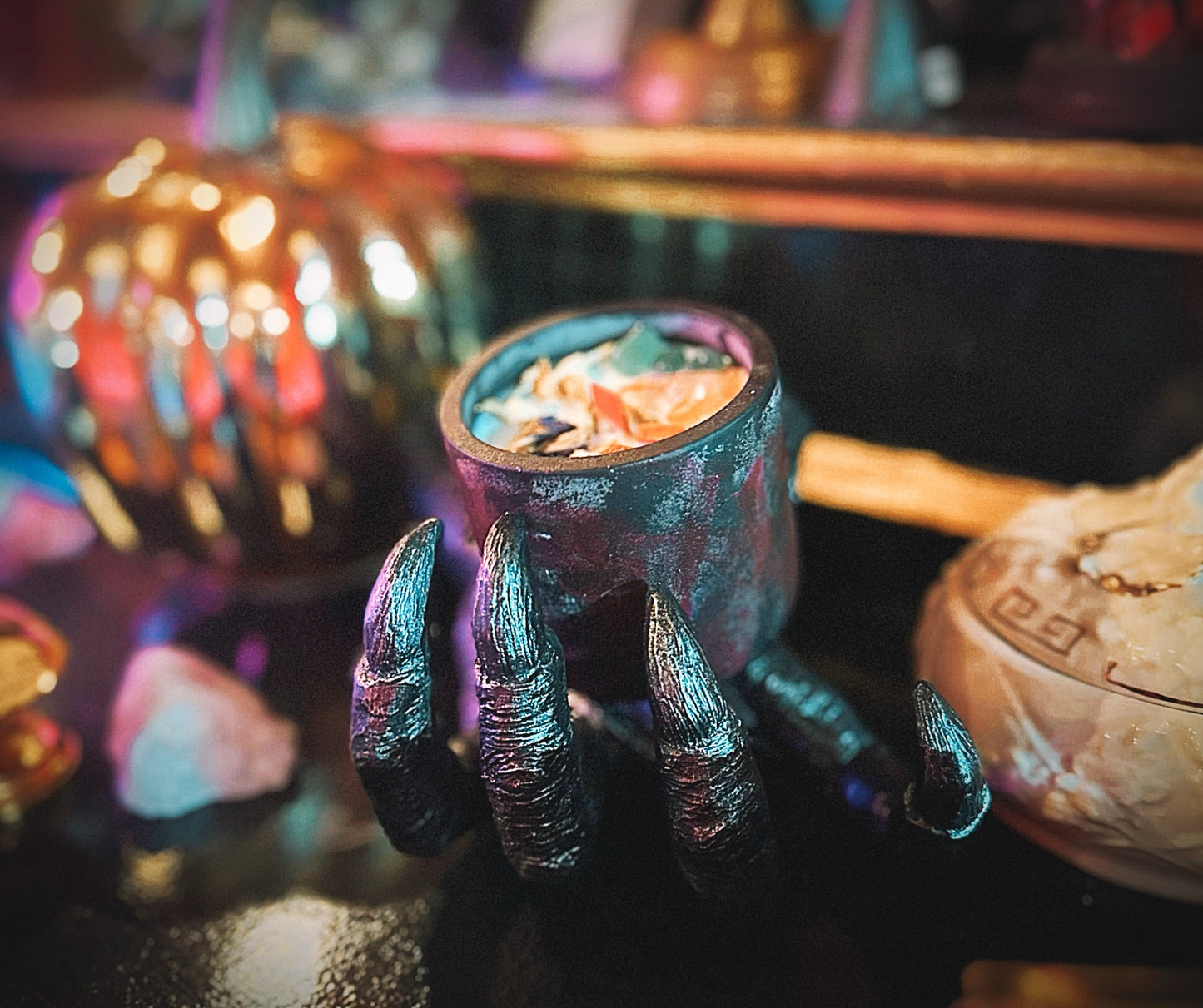 Bloom candle heart and abundance