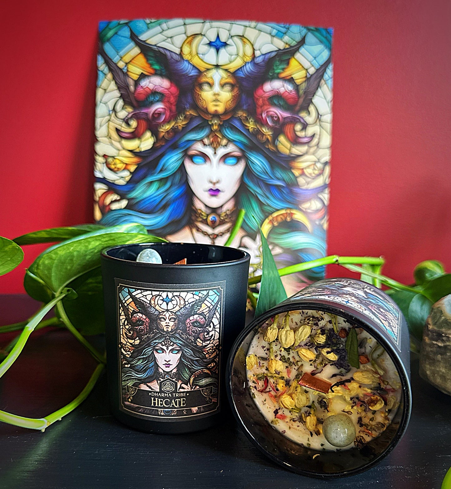 Goddess Hecate candle