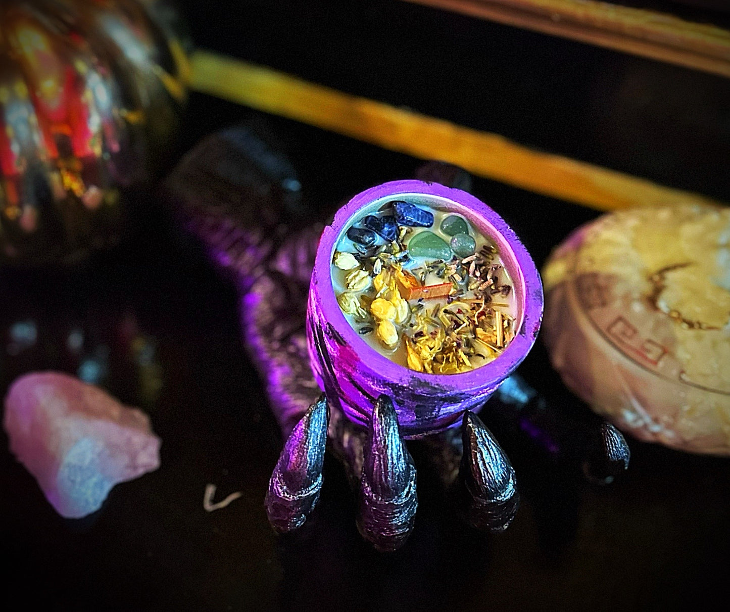 Bloom candle love and emotional healing