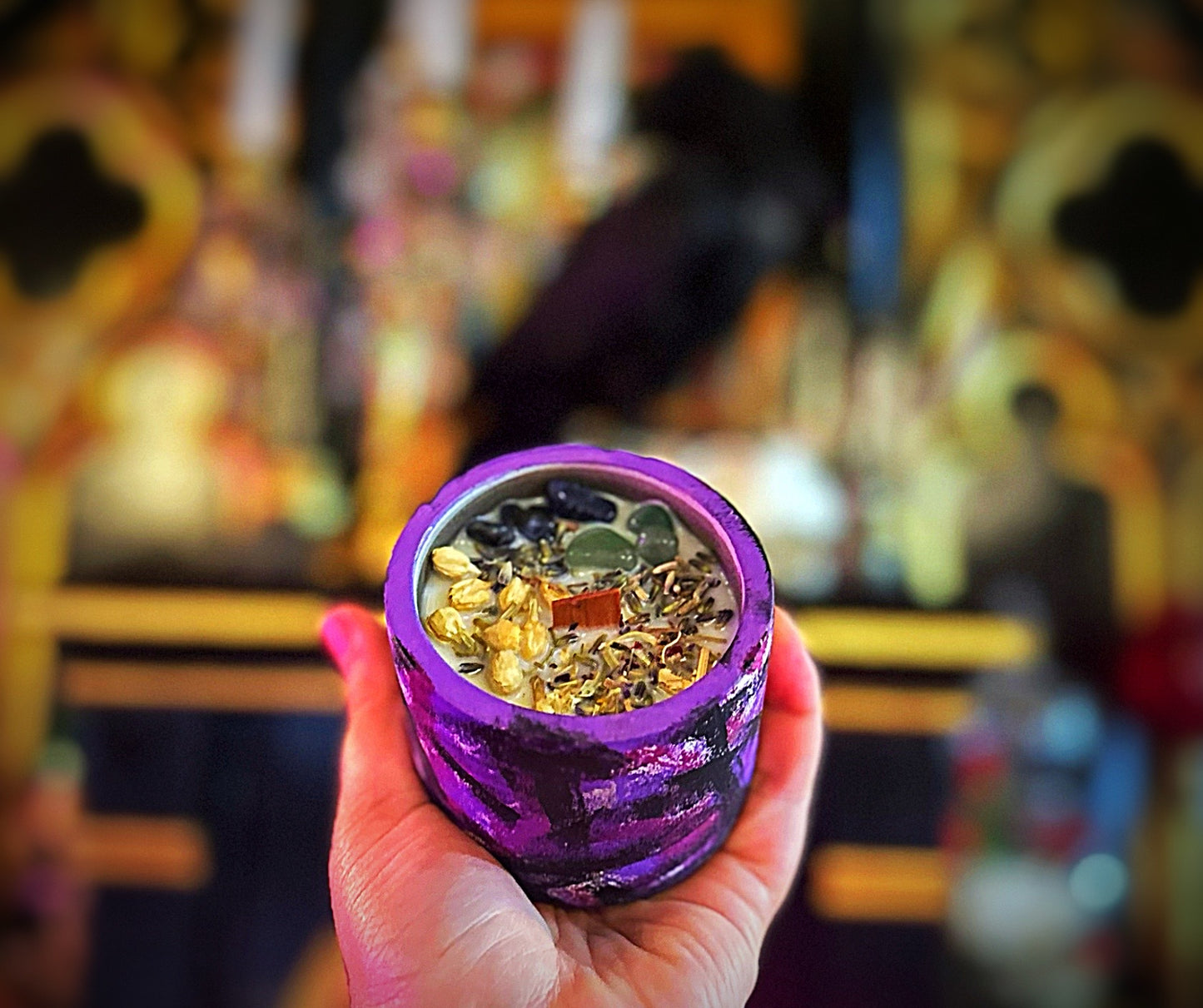 Bloom candle love and emotional healing