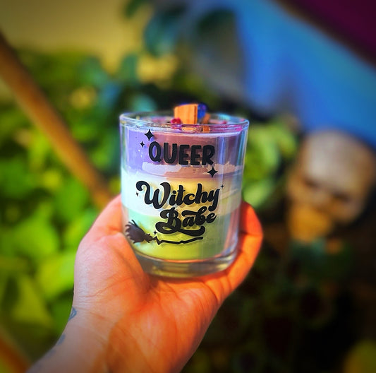 Queer witchy babe candle